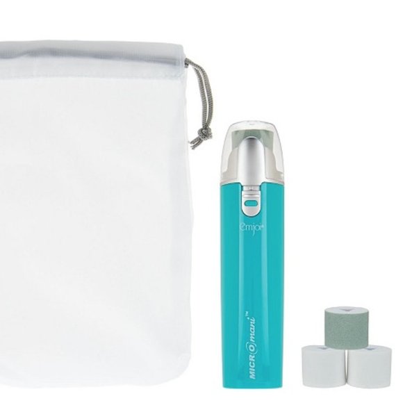 Emjoi Micro Mani Nail Buffer with 4 Smooth & Shine Rollers (Teal) - Picture 1 of 4